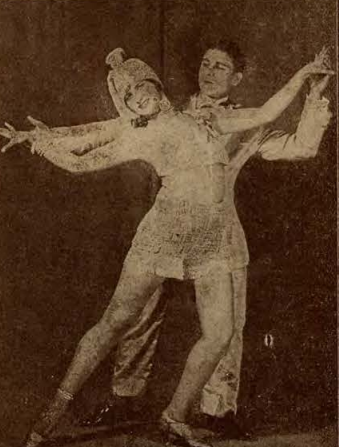 Nelly Ignatowska i Konrad Ostrowski w tańcu Nersepleston (t. Wodewil Warszawa, 1927)