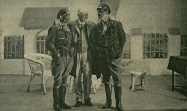 Z. Blichewicz (Wacek), M. Lenk (Klepacki), E. Fulde (Wicek) w sztuce Wicek i Wacek (T. im. Bogusławskiego Kalisz, 1938)