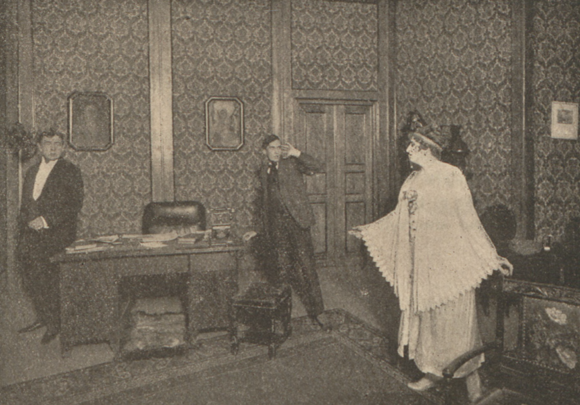 N. Młodziejowska, R. Żelazowski, R. Boelke w sztuce Zasadzka T. Polski Poznań (Świat, nr 39, 1920)