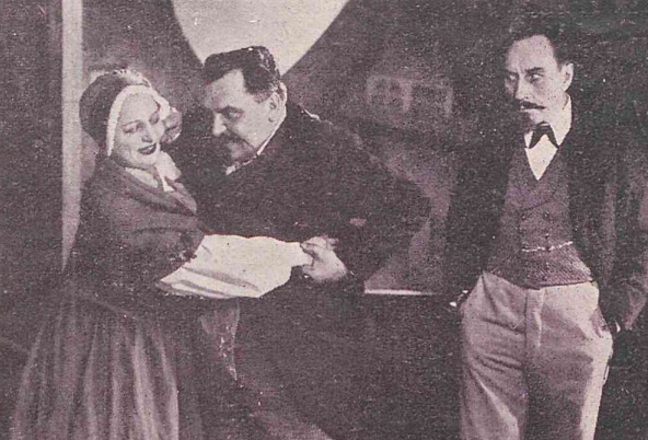 J. Macherska, Z. Chmielewski, G. Buszyński w sztuce Rodzina Massoubre T. Polski Warszawa (Świat, nr 16, 1936)