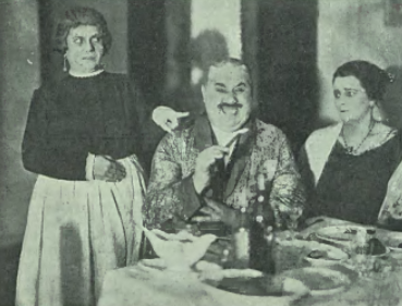 H. Łapińska, L. Komarnicki, J. Gzylewska w sztuce Pan Minister (T. Miejski Łódź 1925) (Świat nr 49, 1925)